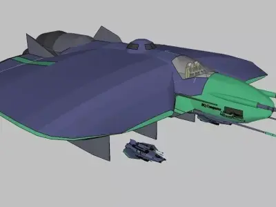 SQ Conqueror - Multirole space combat corvette class with the dr 3D print model