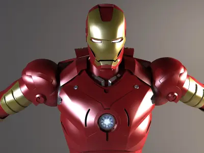 Iron Man Rigged 3D model