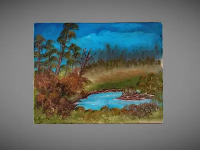Landscape Painting 3D model
