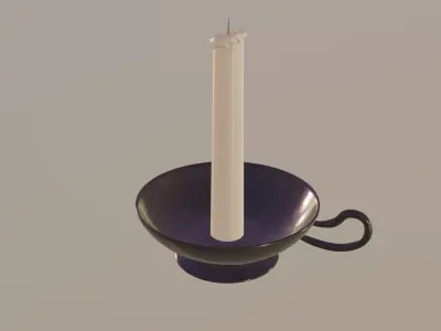 Candle 3D model 14