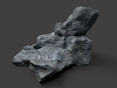 Rock 5-10 Low-poly 3D model