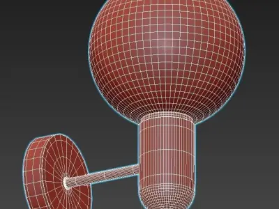 twigg wall light with marble ball 3D model