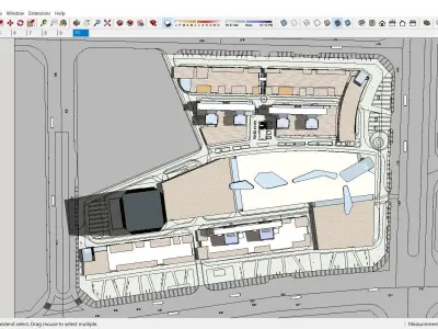 Sketchup Shopping Center D9 3D model