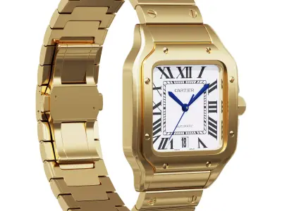 Santos watch 3D model