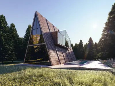 Cabin house 3D model