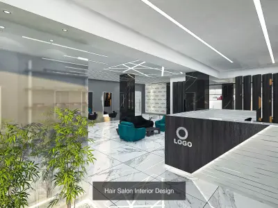 Commercial Interior Design 3D Model Pack