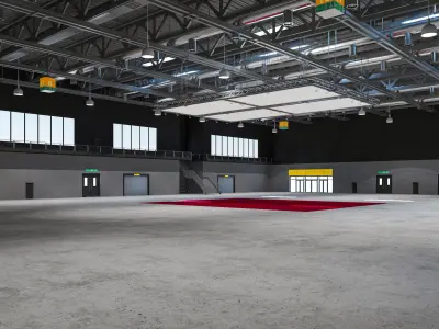 Exhibition Hall 20 interior 3D model