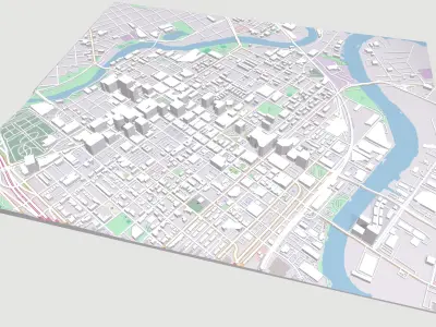 Cityscape  Wilmington United States 3D model