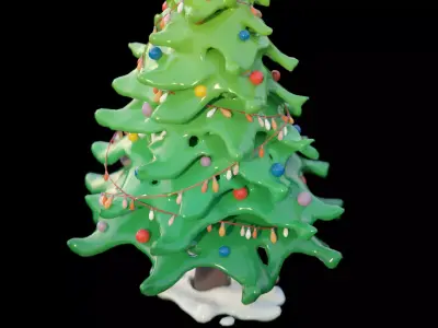 Christmas tree stylized low-poly free  Free low-poly 3D model