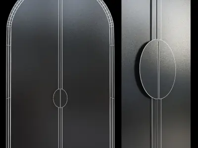 Arched steel doors GABRIEL SCOTT 3D model