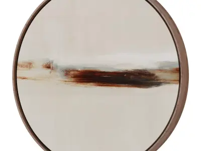 Abstract Painting Frame set 3D model 711