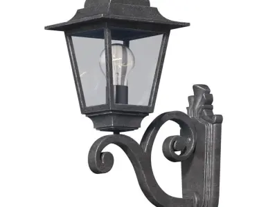 Classical Outdoor wall Lamp Lantern Street Sconce 3D model