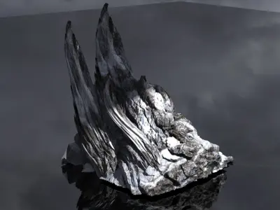 Ice Panicle rock 3D model