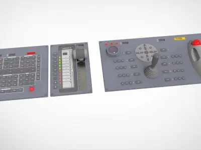 Dashboard 2 sci-fi 3D model