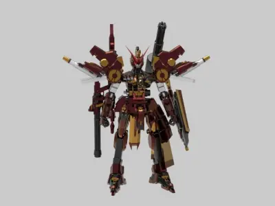 Red Fury Beast 3D model