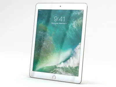 Apple iPad 9-7 2017 Gold Low-poly 3D model