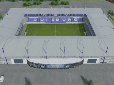 MSV Arena - Duisburg - Germany Low-poly 3D model