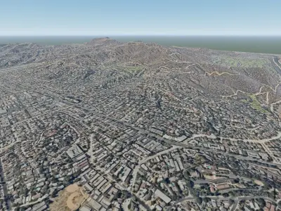 Mountain Valley East of Los Angeles 3D model