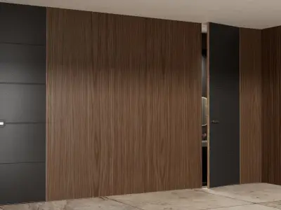 Barausse Pia Door by Iosaghini Low-poly 3D model