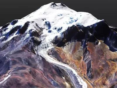 Mount Elbrus 3D model