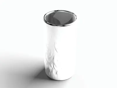 Tall glass Low-poly 3D model