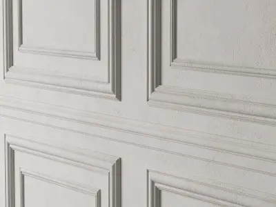 Classic 3D Wall Panel Elegant Design for Interior Decor 3D model