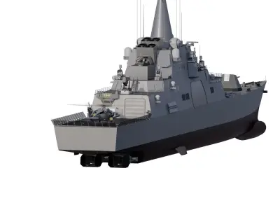 HEAVY NAVY FRIGATE 3D model