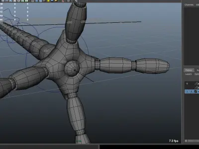 Robot Mechanic Arm - style two 3D model