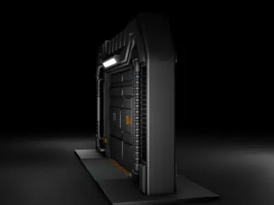 Sci Fi Door 3D model