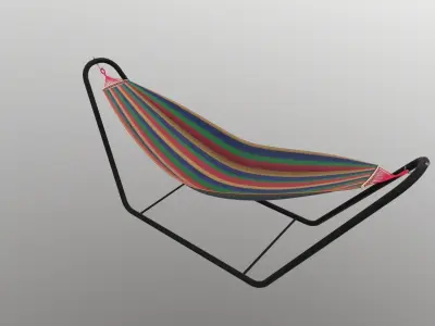 Hammock with Stand 3D model