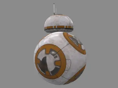 Star Wars BB-8 Robot Droid Low-poly 3D model