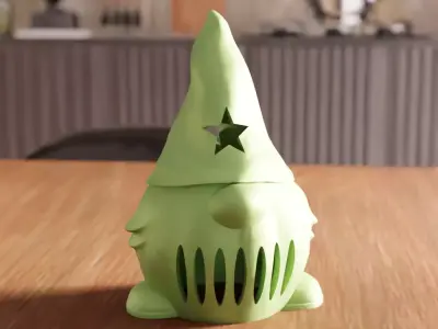 Christmas Gnome Tea Light - 242 3D print model