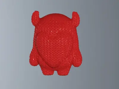 Knitted Valentine love Monster 3D print model