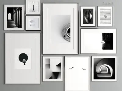 pak Art Frame 300 3D Model Pack