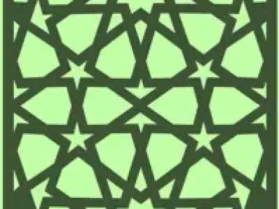 Door Islamic Decorative Plasma CNC  3D model