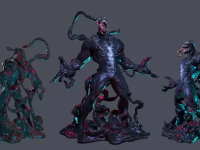 Venom Sculpt 3D print model