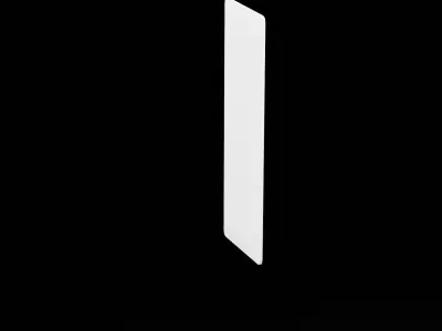 Street Sign Rectangle Narrow Tall Low-poly 3D model