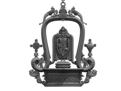 oil lamp venkateswara balaji 3D model