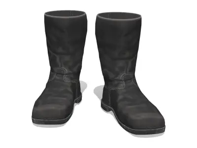 Sultan Flat Warrior Boots Low-poly 3D model