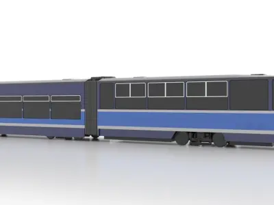 Tatra KT6T Low Low-poly 3D model