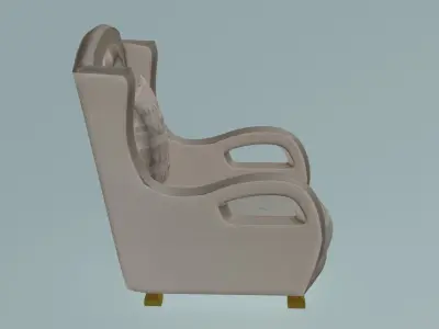 Tripple hole armchair 3D model