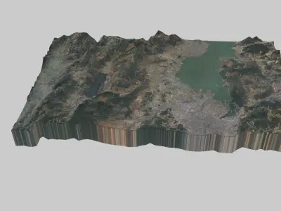 Kunming City Low-poly 3D model