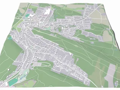 Cityscape Erlinghausen Germany 3D model