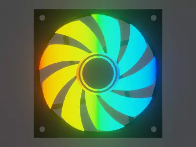 pc case fan  Free 3D model