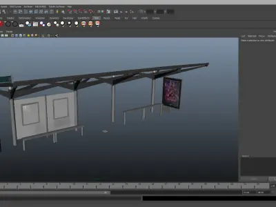 Bus Stop 05 3D model