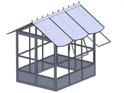 Mini greenhouse 3D model