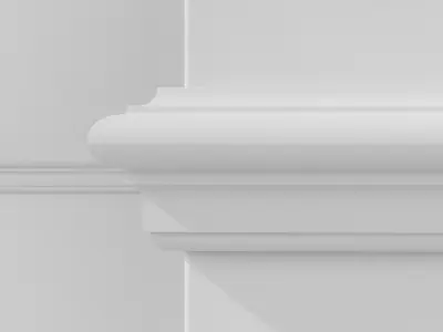 Wren Period - Early Georgian Transitional- Dado Rail Collection 3D model