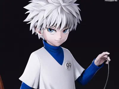 Killua from HunterxHunter - myAnimate 3D print model