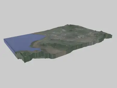 Liverpool City Low-poly 3D model
