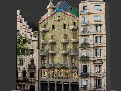 Casa Batllo Barcelona 3D model